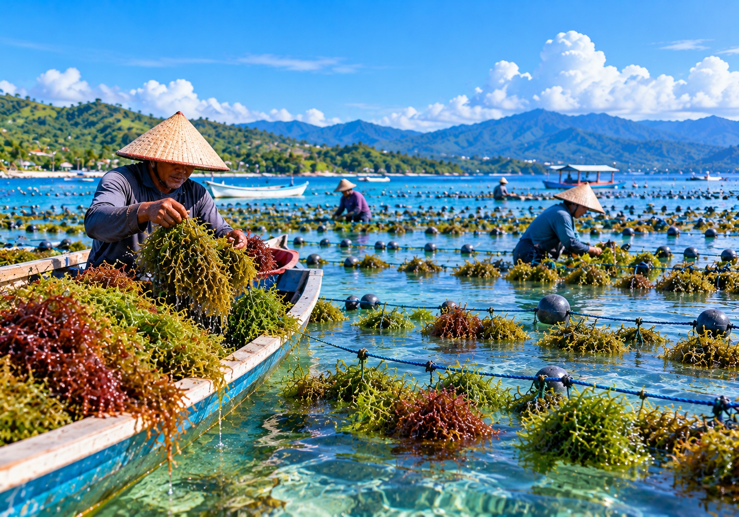 Budidaya Rumput Laut Perairan Tiworo